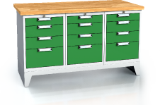 Standardausführung alpede UNI - Platten - Container - Robustes Gestell mit Füßen 880 x 1500 x 700